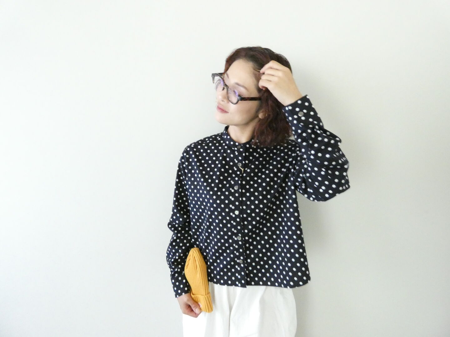 MidiUmi(ミディウミ) dot short shirtの商品画像1