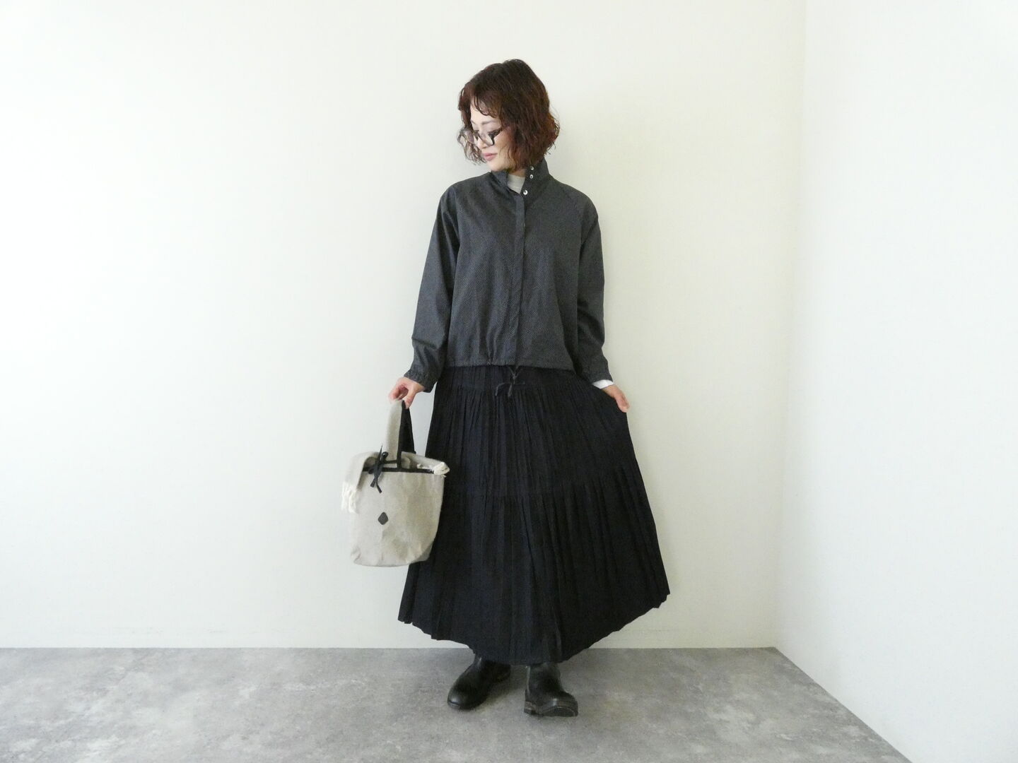 MidiUmi(ミディウミ) dot shirt blousonの商品画像1