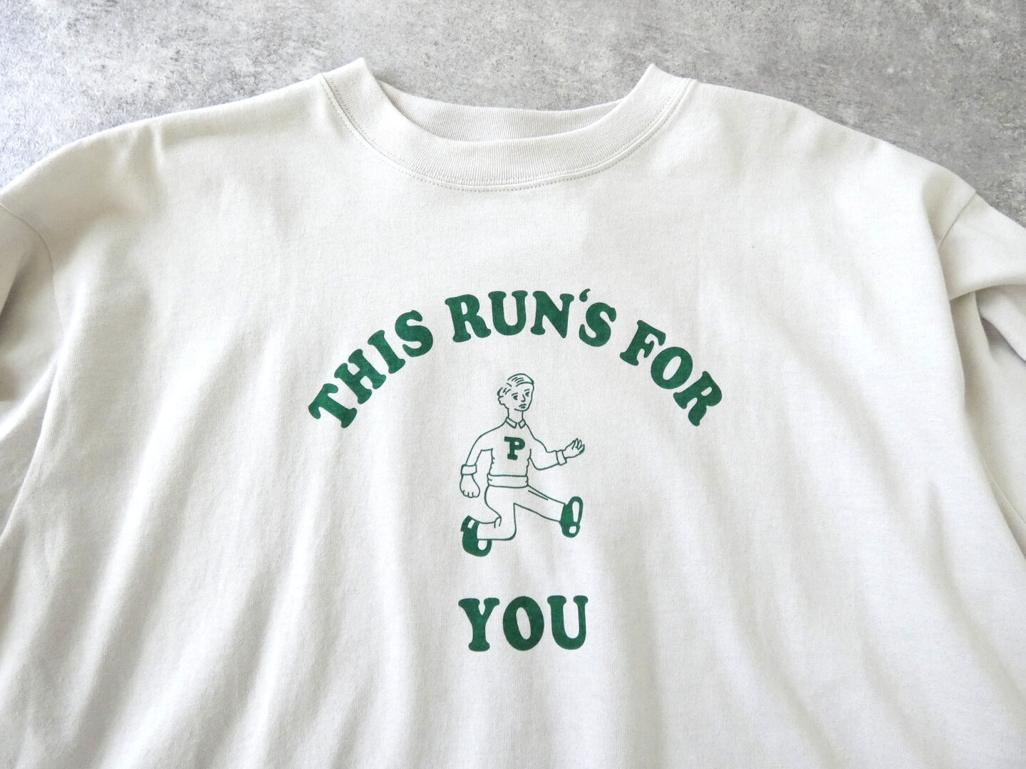 PACIFIC PARK STORE(パシフィックパークストア) ヘムラウンドプリントT THIS RUNS FOR YOUの商品画像18