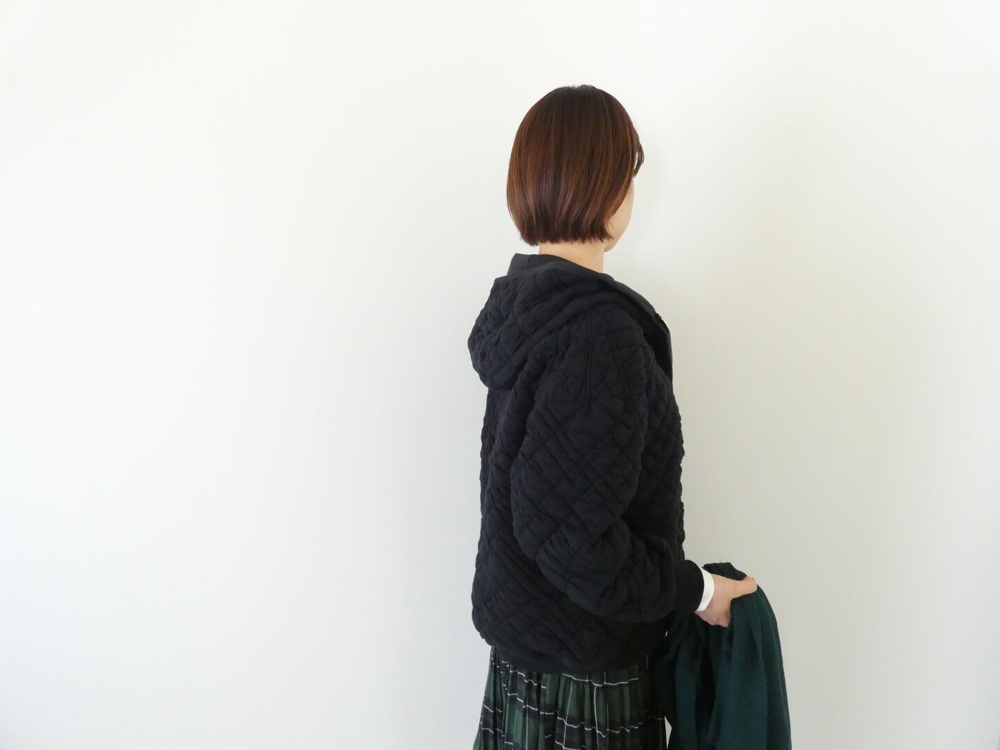 prit(プリット) シュリンクキルトフードZIPブルゾンの商品画像8