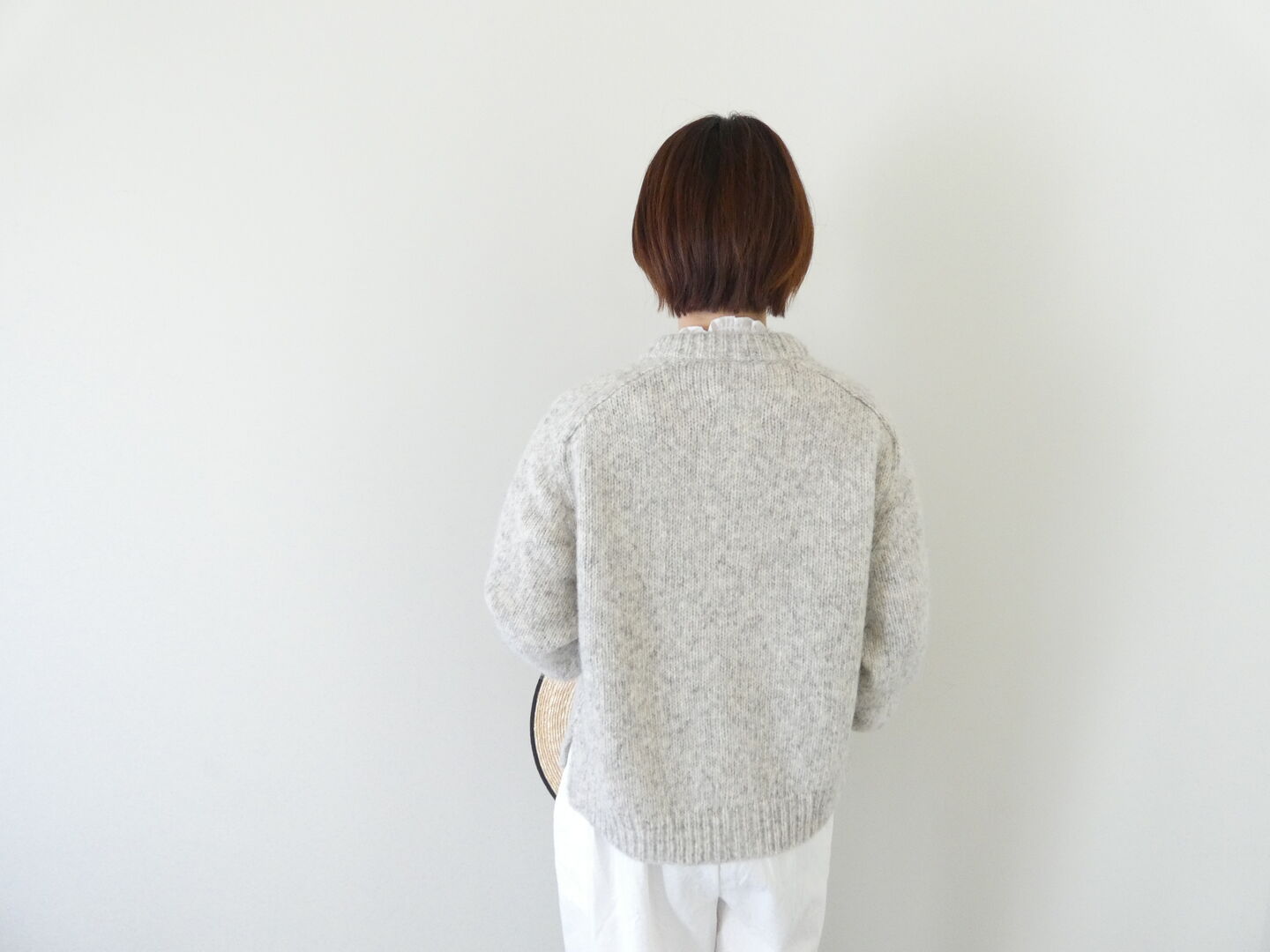 prit(プリット) 1/2.5アルパカコットン3G天竺編みクルーネックカーディガンの商品画像9