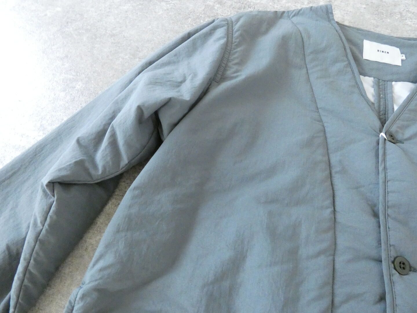 RINEN(リネン) ナイロンタフタ(中綿ボンディング)ポータブルカーディガンの商品画像32