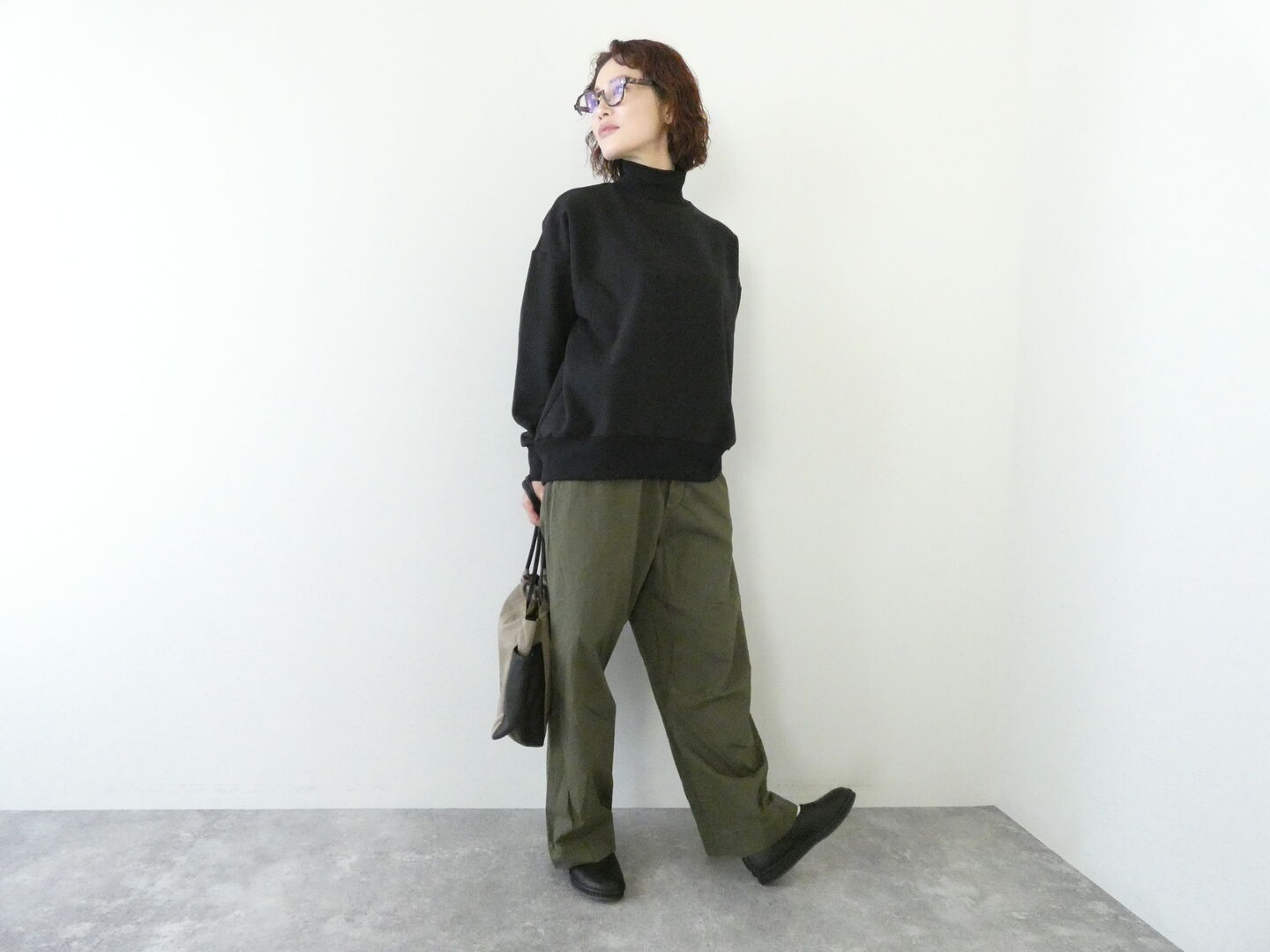 TRAVAIL MANUEL(トラバイユマニュアル) ブラッシュウラケハイネックプルオーバーの商品画像3