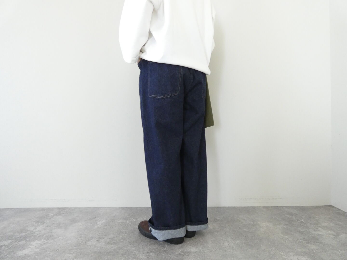 TRAVAIL MANUEL(トラバイユマニュアル) セルビッチデニムルーズ5ポケットパンツの商品画像6