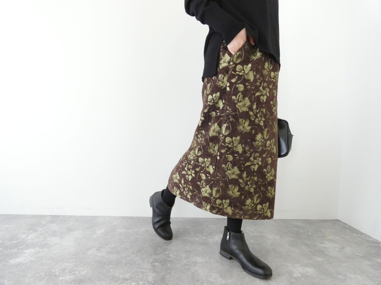 NOMBRE IMPAIR(ノンブルアンペール) フラワーモールJQ　ストレートスカートの商品画像2