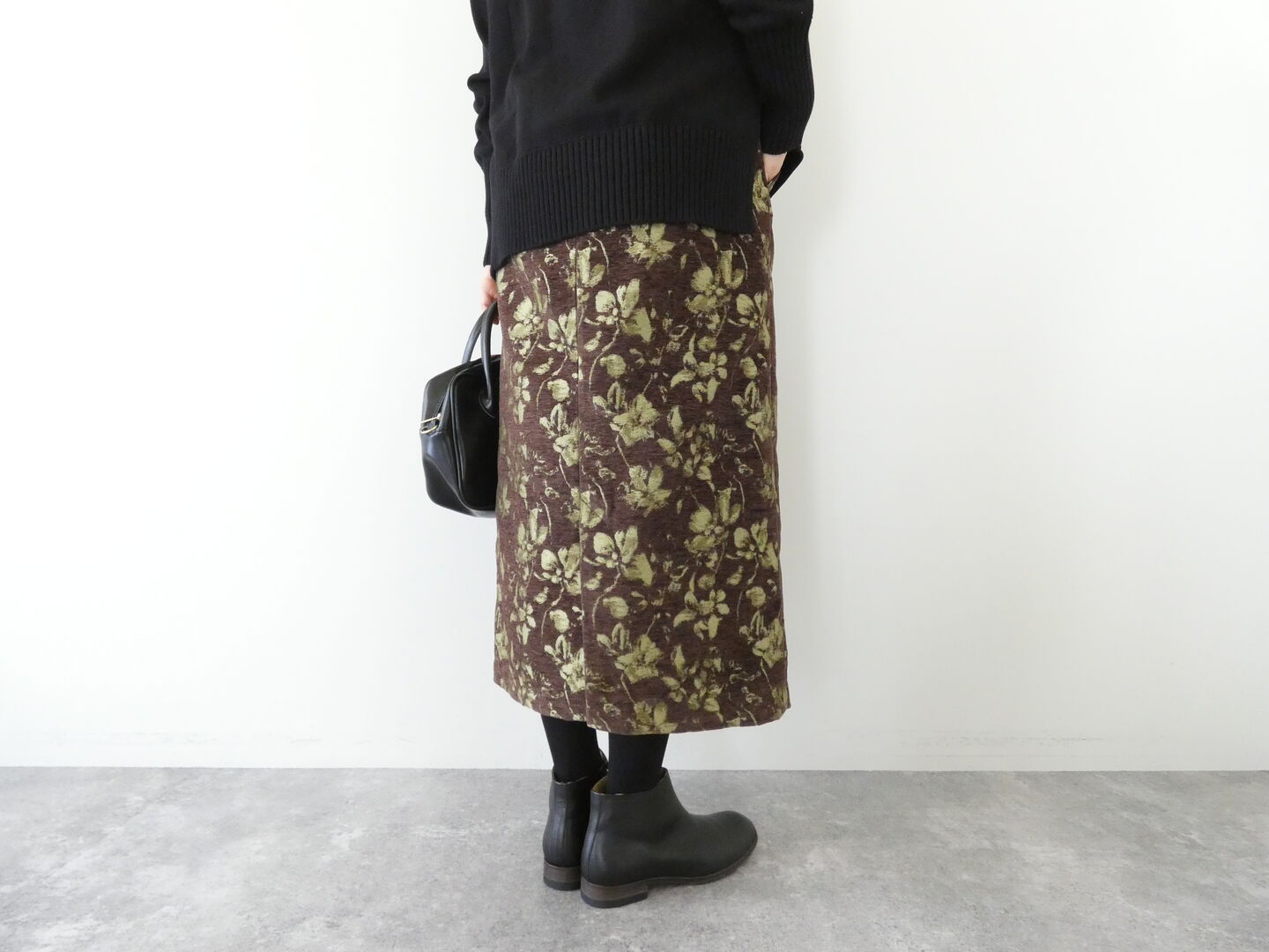 NOMBRE IMPAIR(ノンブルアンペール) フラワーモールJQ　ストレートスカートの商品画像4