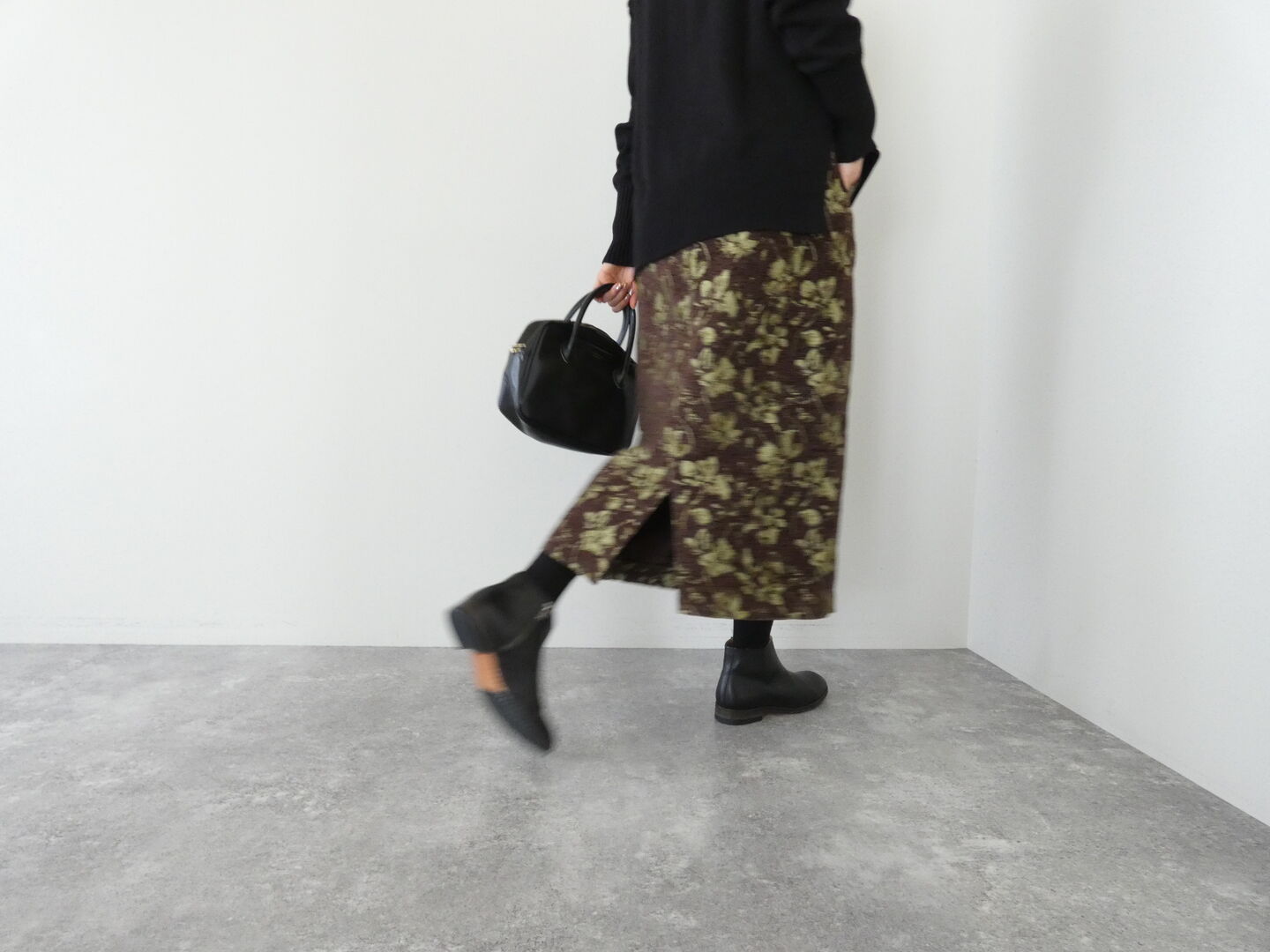 NOMBRE IMPAIR(ノンブルアンペール) フラワーモールJQ　ストレートスカートの商品画像7