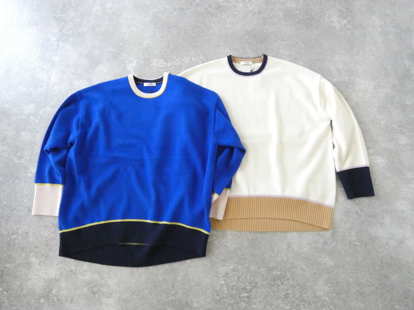 MACPHEE(マカフィー) ラム配色クループルオーバーの商品画像9
