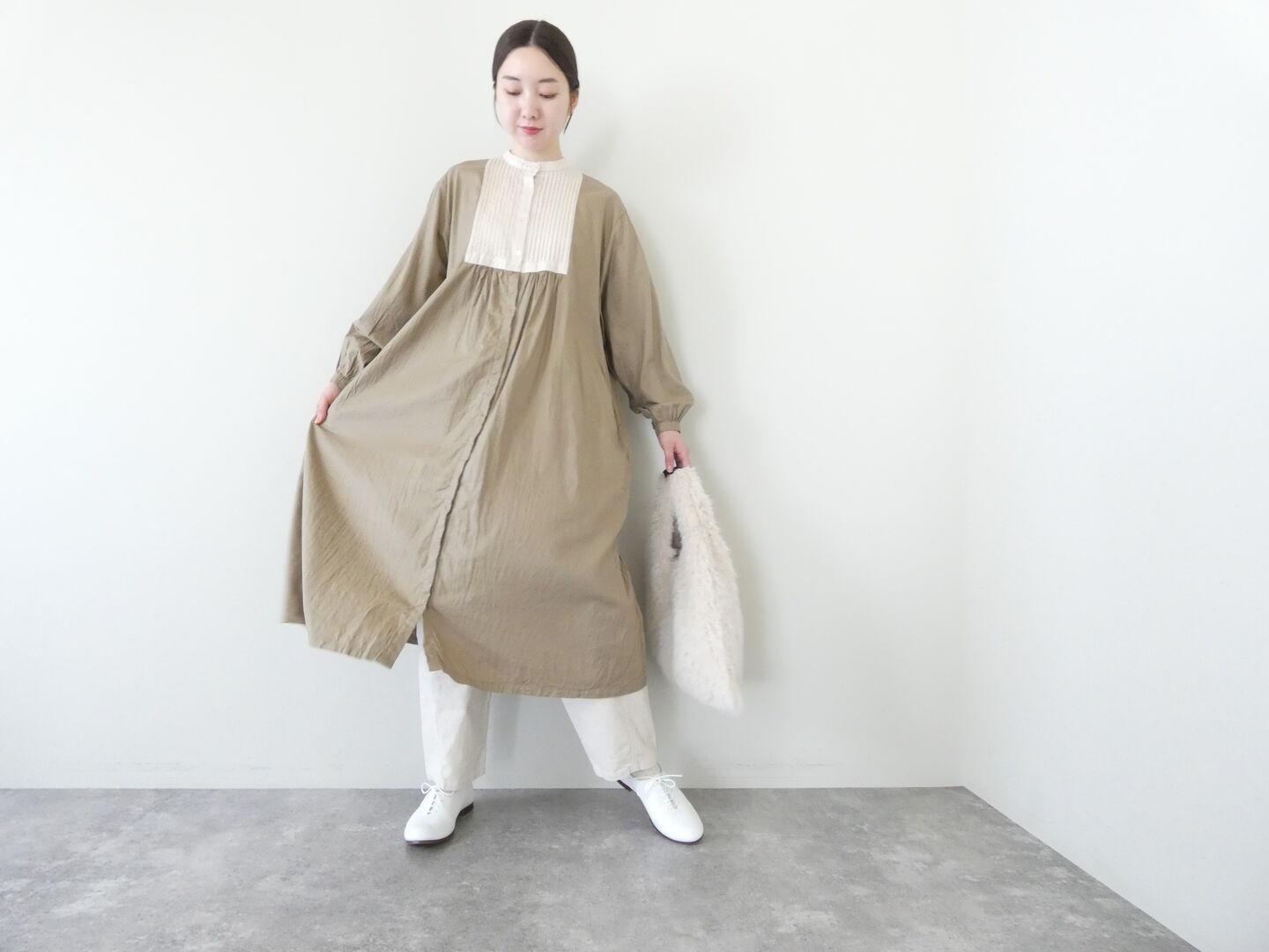 ichi(イチ) ビエラワッシャーワンピースの商品画像1