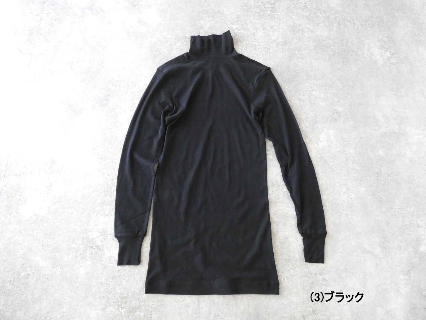 homspun(ホームスパン) 60/1フライスハイネックロング丈プルオーバーの商品画像9