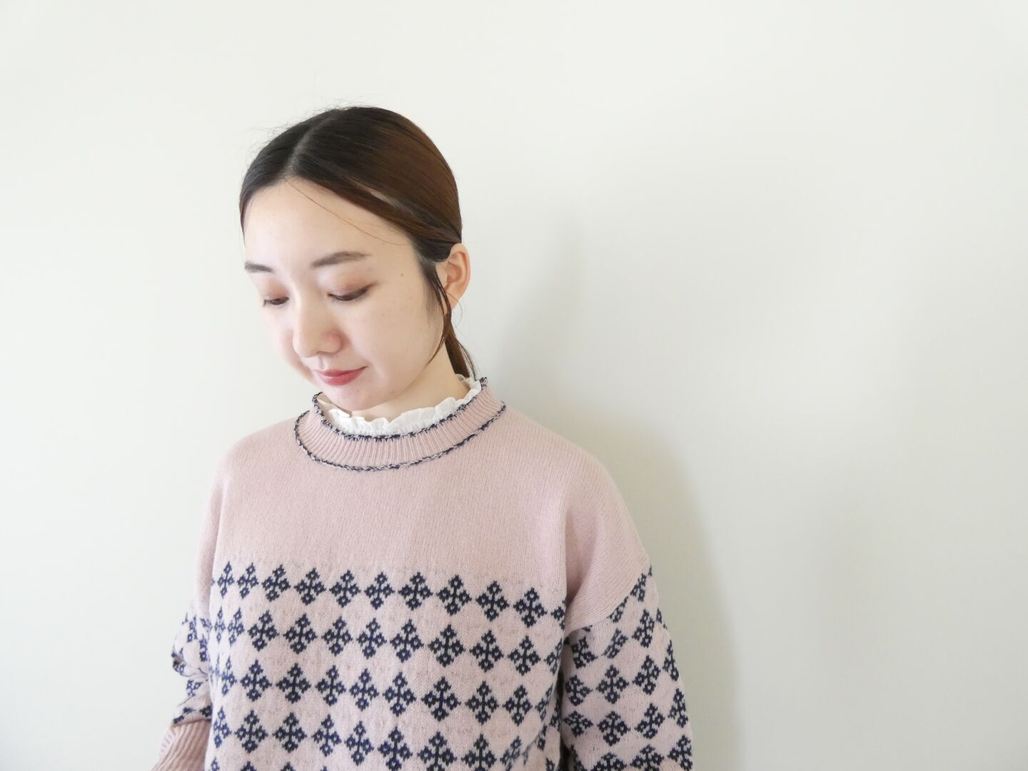 homspun(ホームスパン) メリノウールジャガード編みプルオーバーの商品画像7
