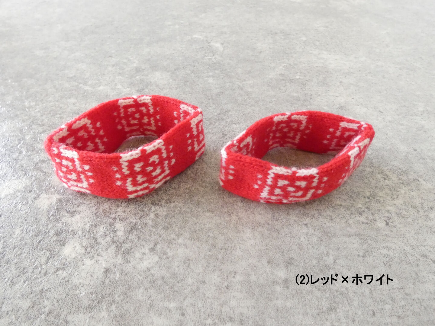 homspun(ホームスパン) メリノウールジャガード編みブレスレットの商品画像8