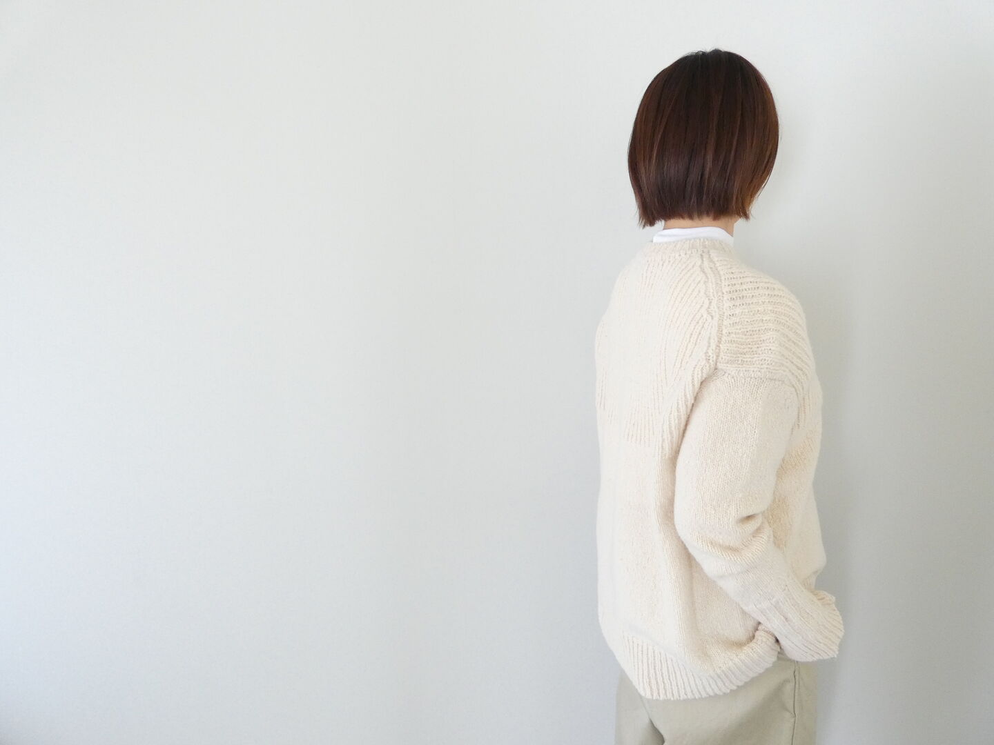 homspun(ホームスパン) ネップヤーンクループルオーバーの商品画像2