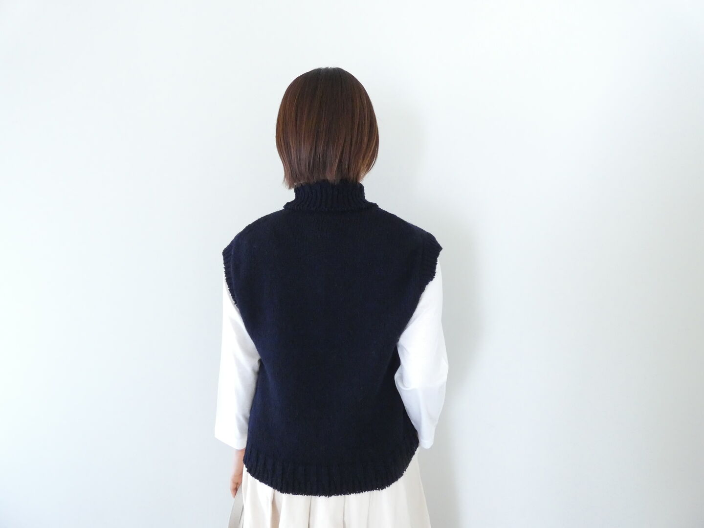 homspun(ホームスパン) ネップヤーンタートルベストの商品画像5