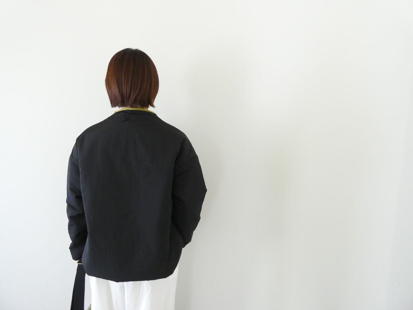 NARU リコンフィータフタキーネックパデットジャケットの商品画像5