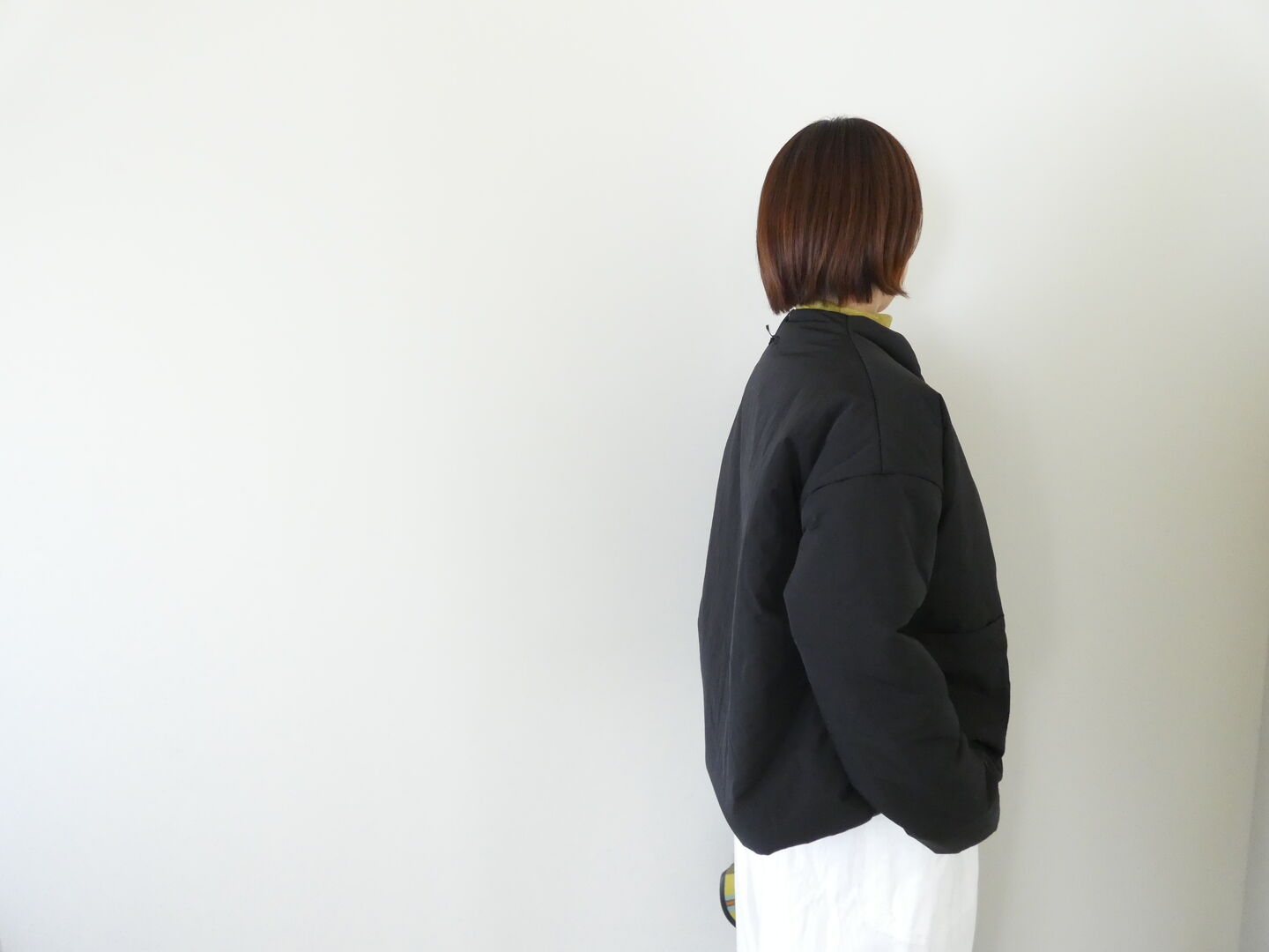 NARU リコンフィータフタキーネックパデットジャケットの商品画像6
