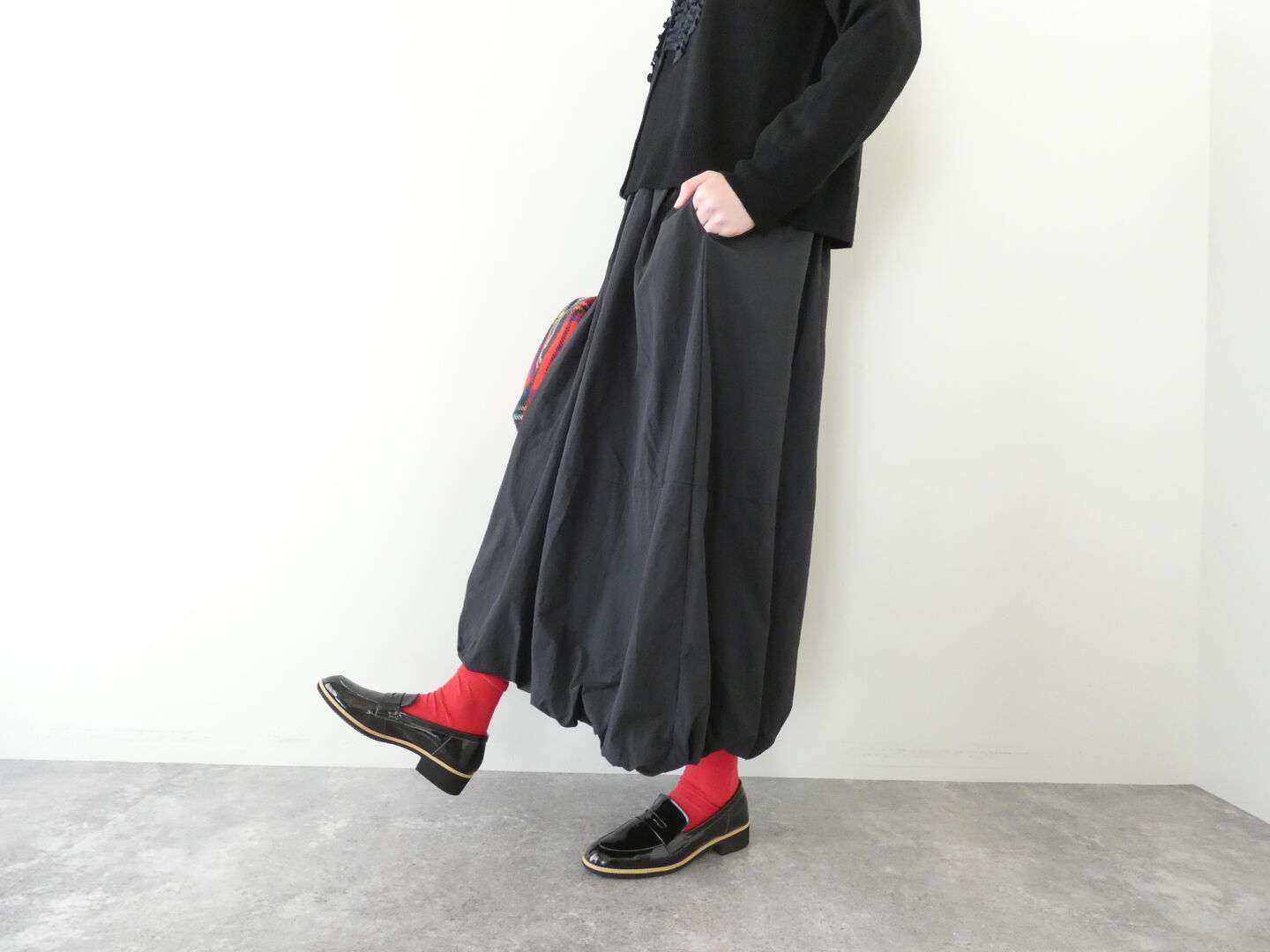 grin(グリン) ECOナイロンWバルーンロングスカートの商品画像7