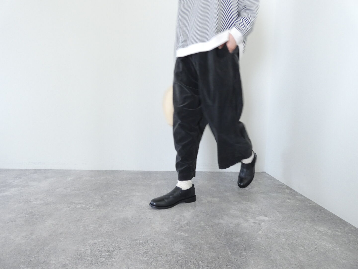 Brocante(ブロカント) 黒染コトンベロアパンツの商品画像8
