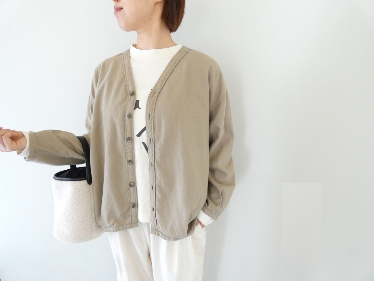 Brocante(ブロカント) 20Sフランネルカルディガンシャツの商品画像1