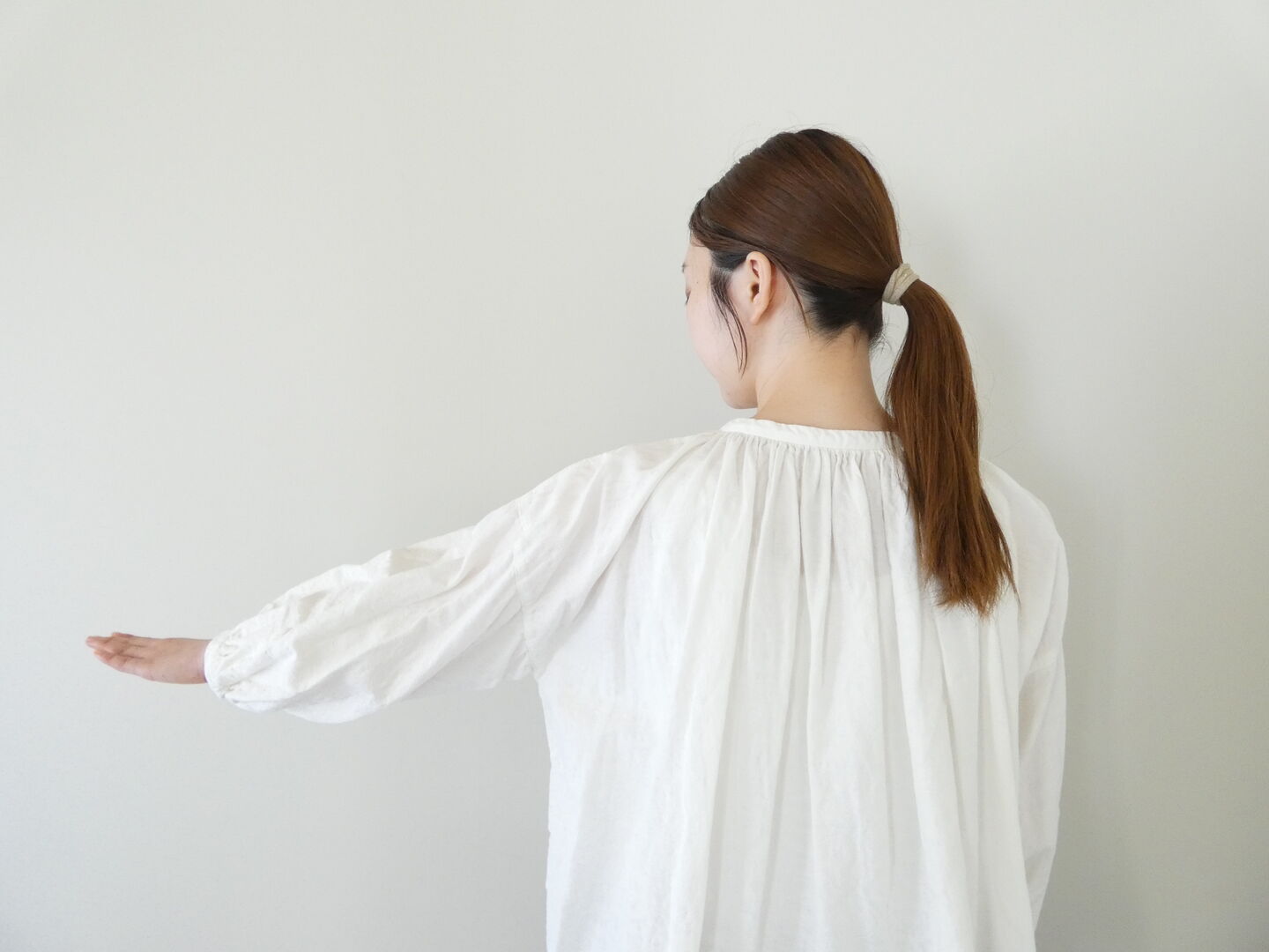 Gauze#(ガーゼ) アンティークジャガードチャーチスモックブラウスの商品画像5