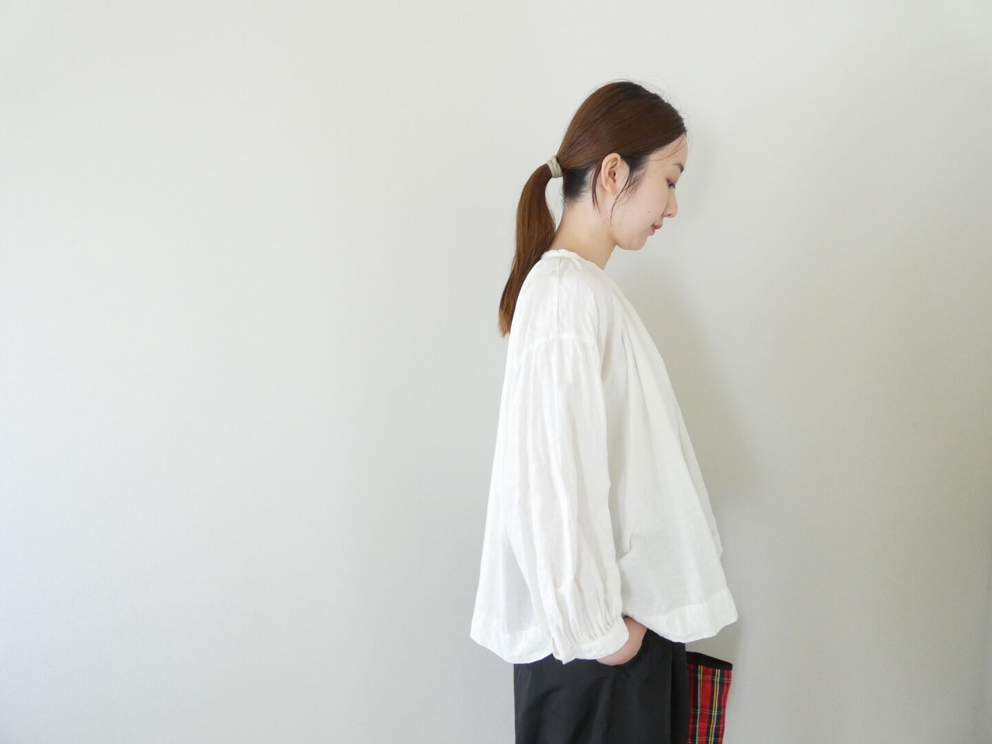 Gauze#(ガーゼ) アンティークジャガードチャーチスモックブラウスの商品画像8