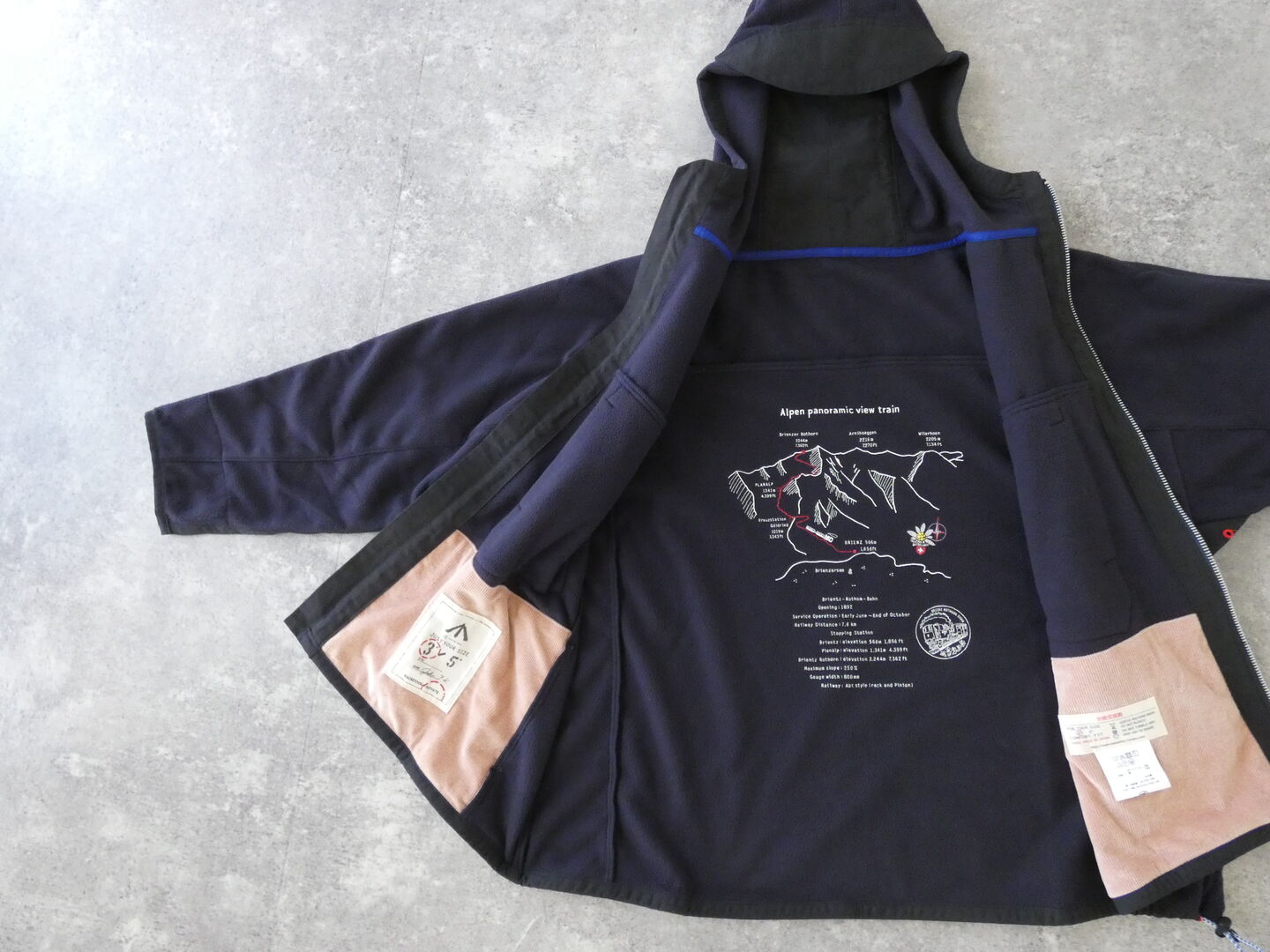 快晴堂(かいせいどう) 山の軽くあたたかいフリース　トレッキングパーカーの商品画像6