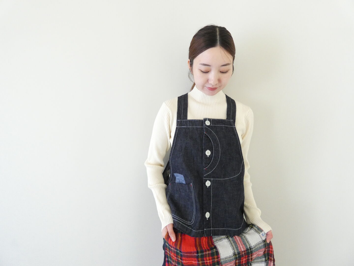 快晴堂(かいせいどう) HAYATE　CCBYセーリングデニム　オーバーオールベストの商品画像1