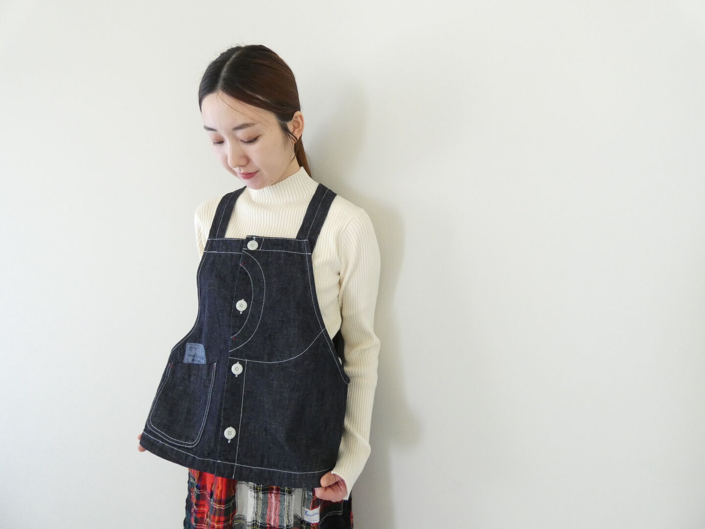 快晴堂(かいせいどう) HAYATE　CCBYセーリングデニム　オーバーオールベストの商品画像2