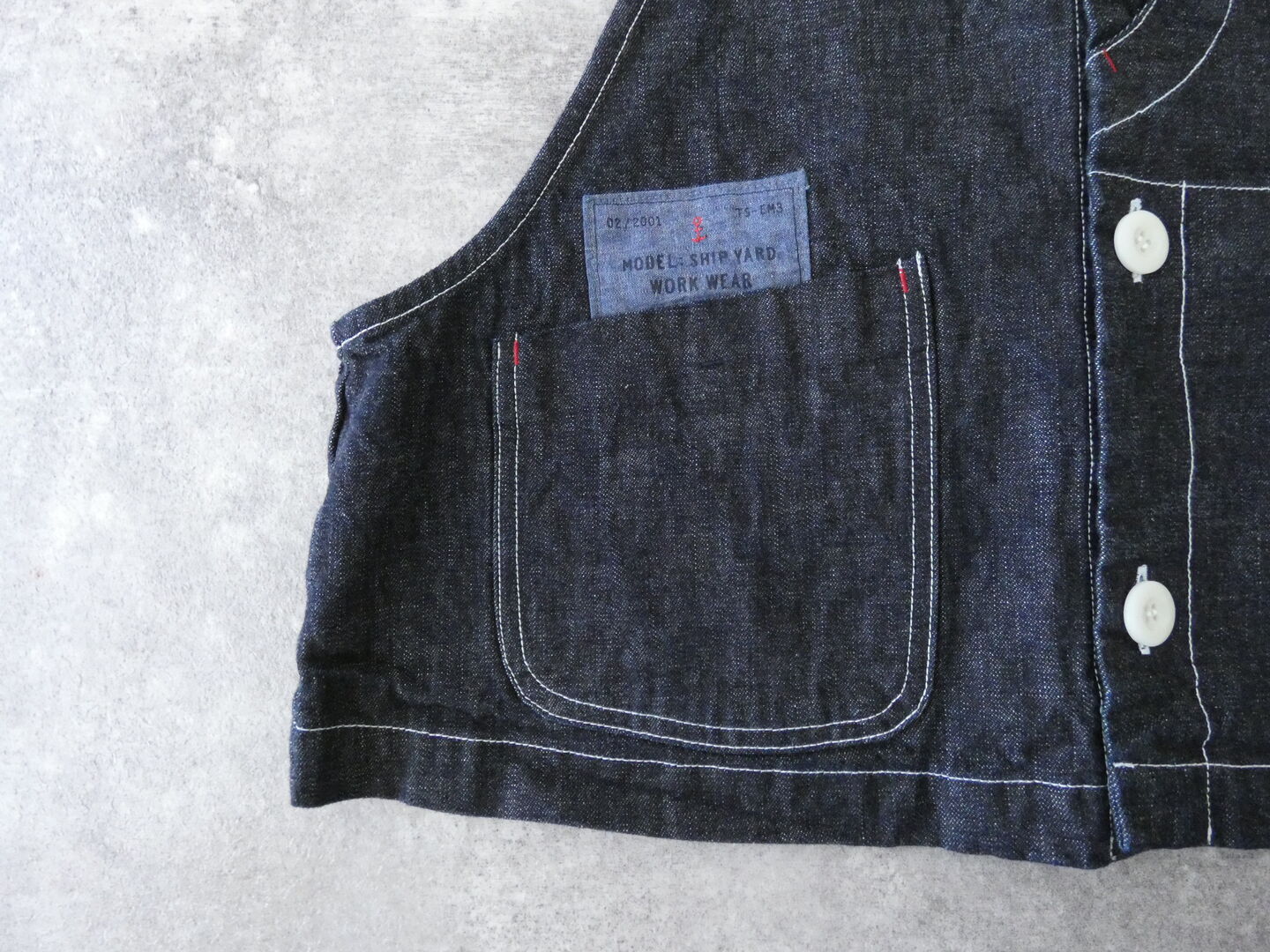 快晴堂(かいせいどう) HAYATE　CCBYセーリングデニム　オーバーオールベストの商品画像23