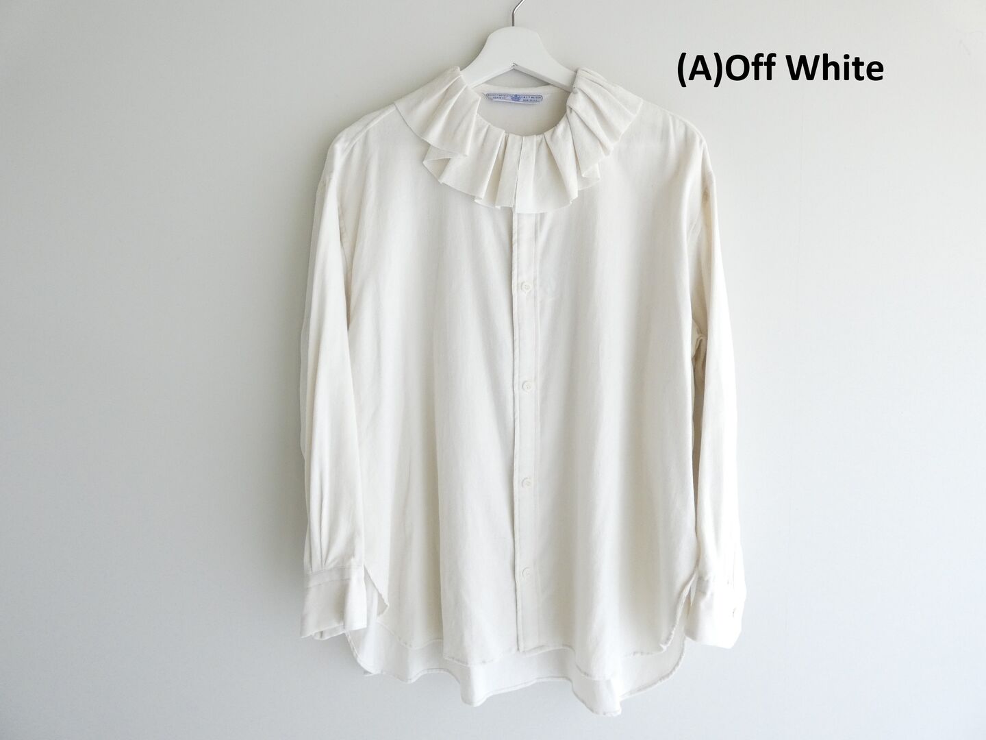 R&D.M.Co-(オールドマンズテーラー) COTTON RAYON シャツコール RUFFLE COLLAR BLOUSEの商品画像28
