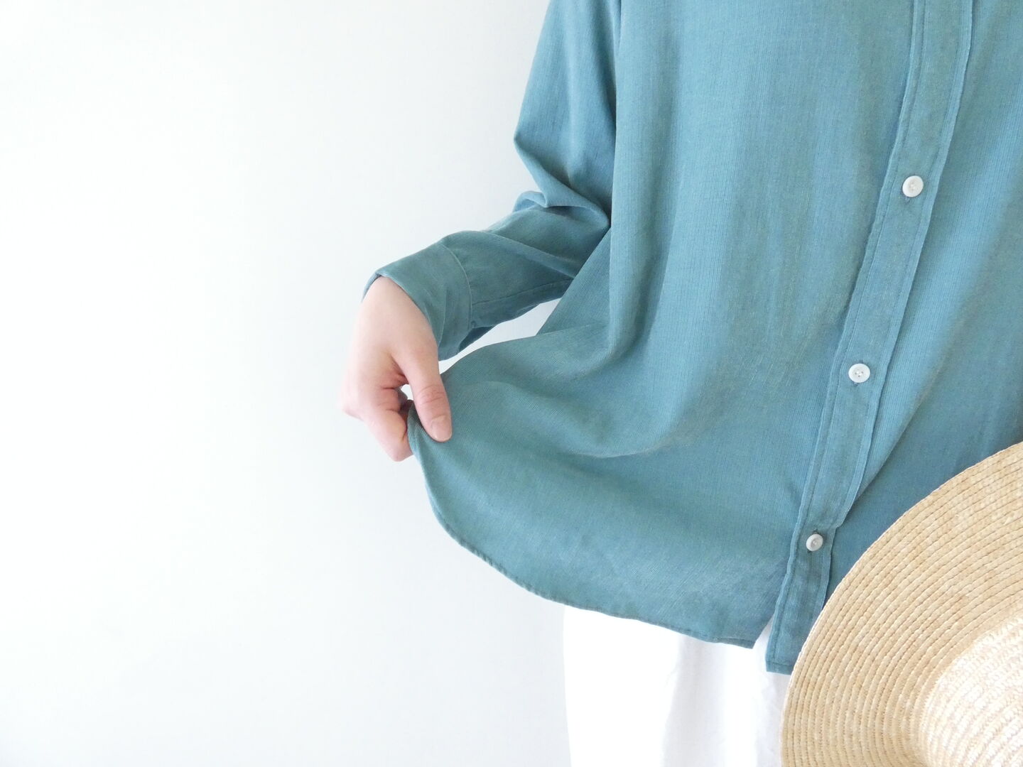 R&D.M.Co-(オールドマンズテーラー) COTTON RAYON シャツコール RUFFLE COLLAR BLOUSEの商品画像4
