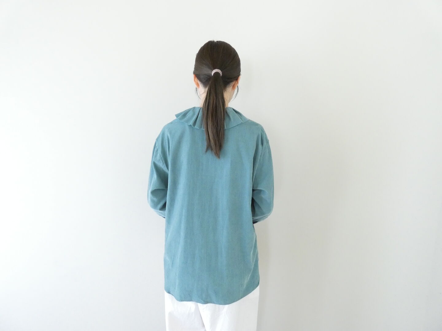 R&D.M.Co-(オールドマンズテーラー) COTTON RAYON シャツコール RUFFLE COLLAR BLOUSEの商品画像8