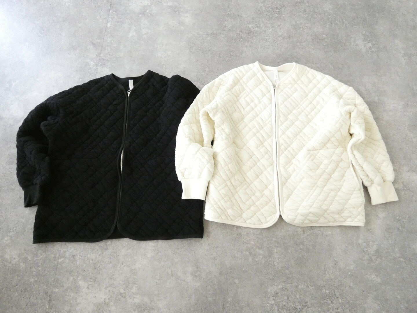 prit(プリット) シュリンクキルトVネックZIPカーディガンの商品画像2