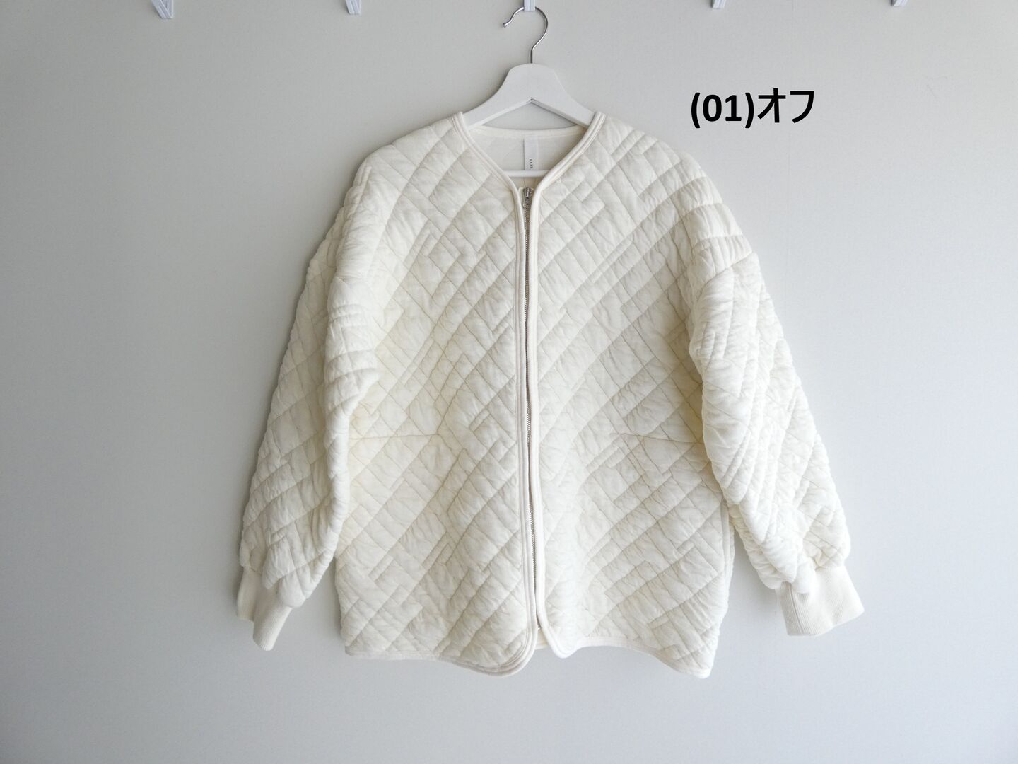 prit(プリット) シュリンクキルトVネックZIPカーディガンの商品画像42