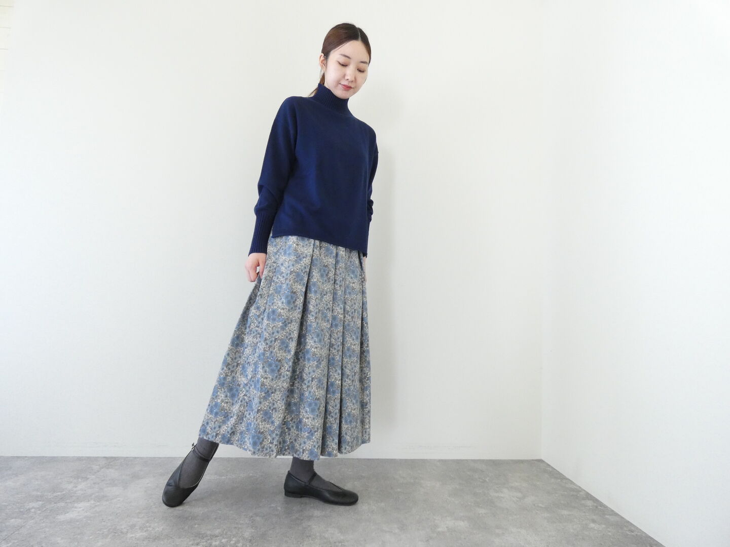 PK リバティGloria Flowersコーデュロイギャザースカートの商品画像6