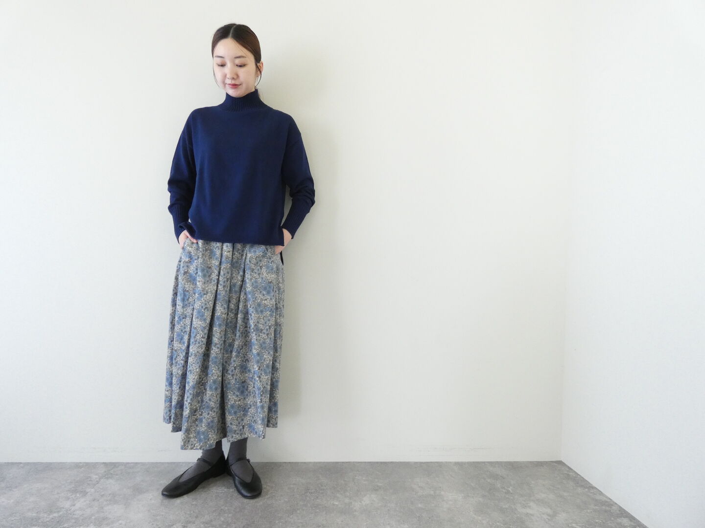 PK リバティGloria Flowersコーデュロイギャザースカートの商品画像8
