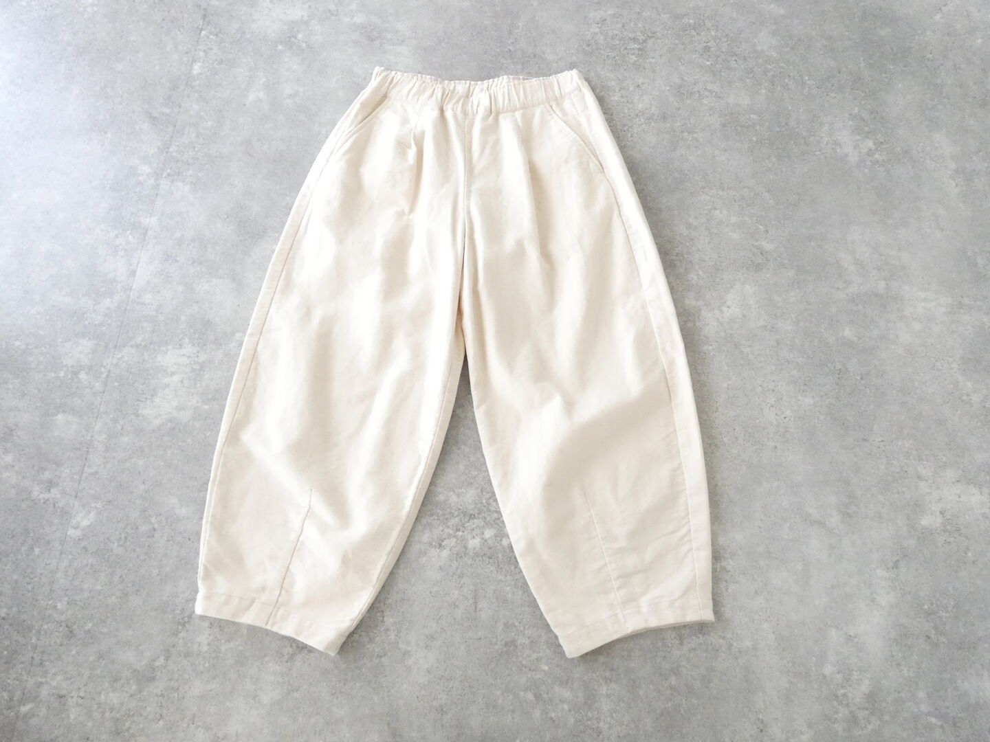 RINEN(リネン) 20/1オーガニックコットンスエードオーバルパンツの商品画像2