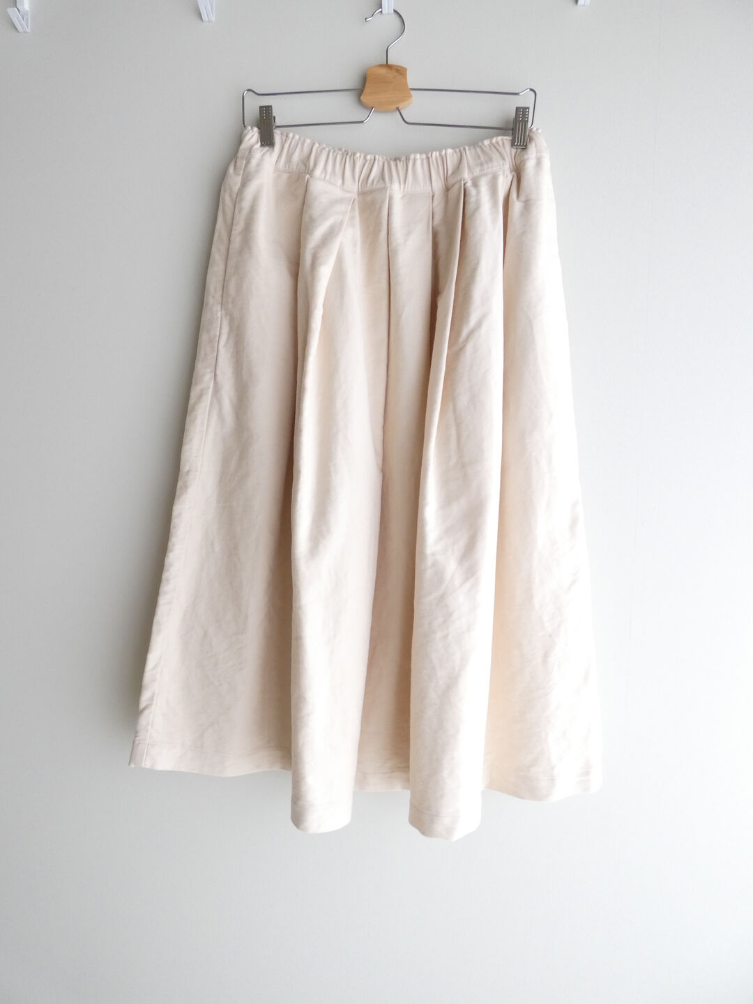 RINEN(リネン) 20/1オーガニックコットンスエードタックスカートの商品画像8