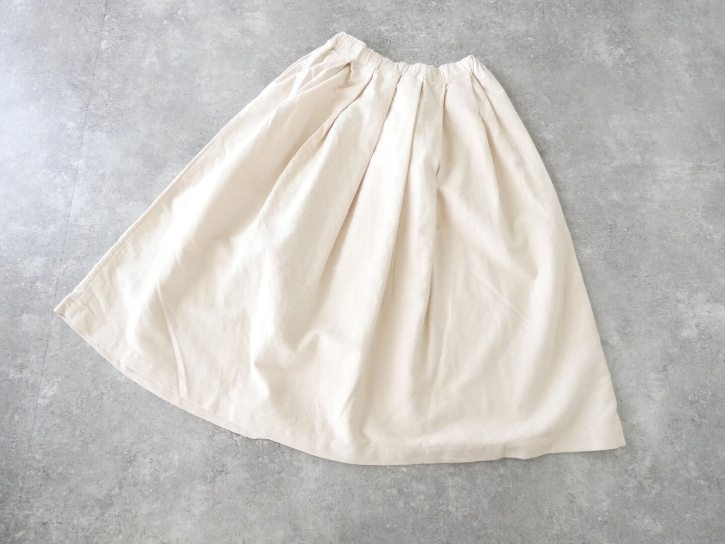 RINEN(リネン) 20/1オーガニックコットンスエードタックスカートの商品画像9