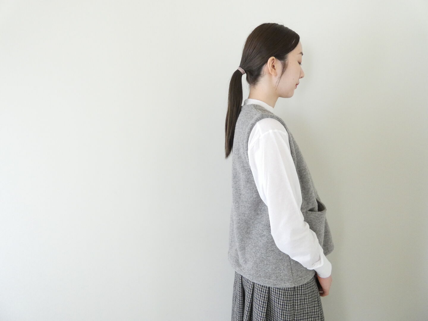 setten(セッテン) トラベルウールスラッシュポケット付きベストの商品画像6