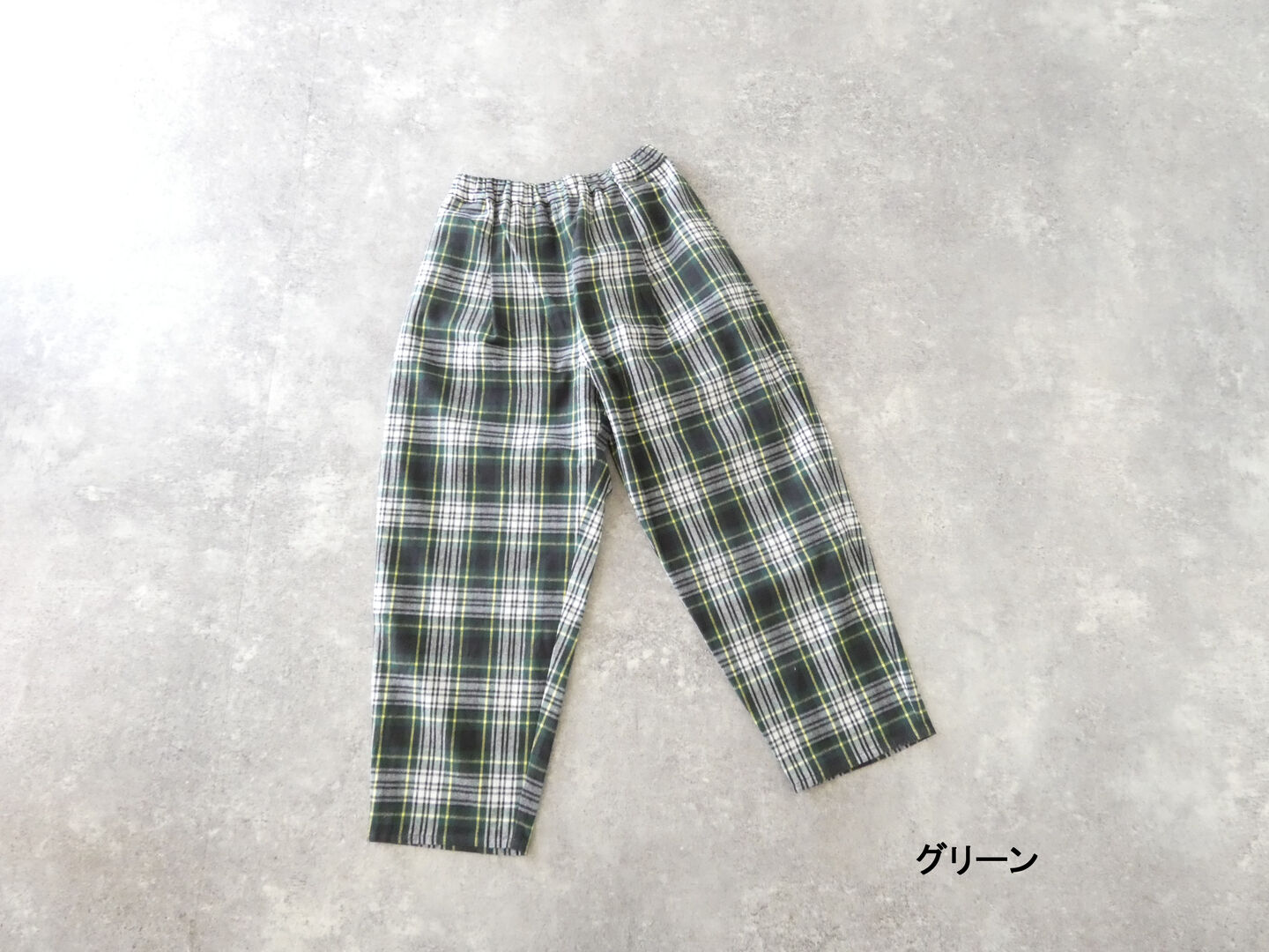 SSC 30/2シャギーチェックサルエル風パンツの商品画像12