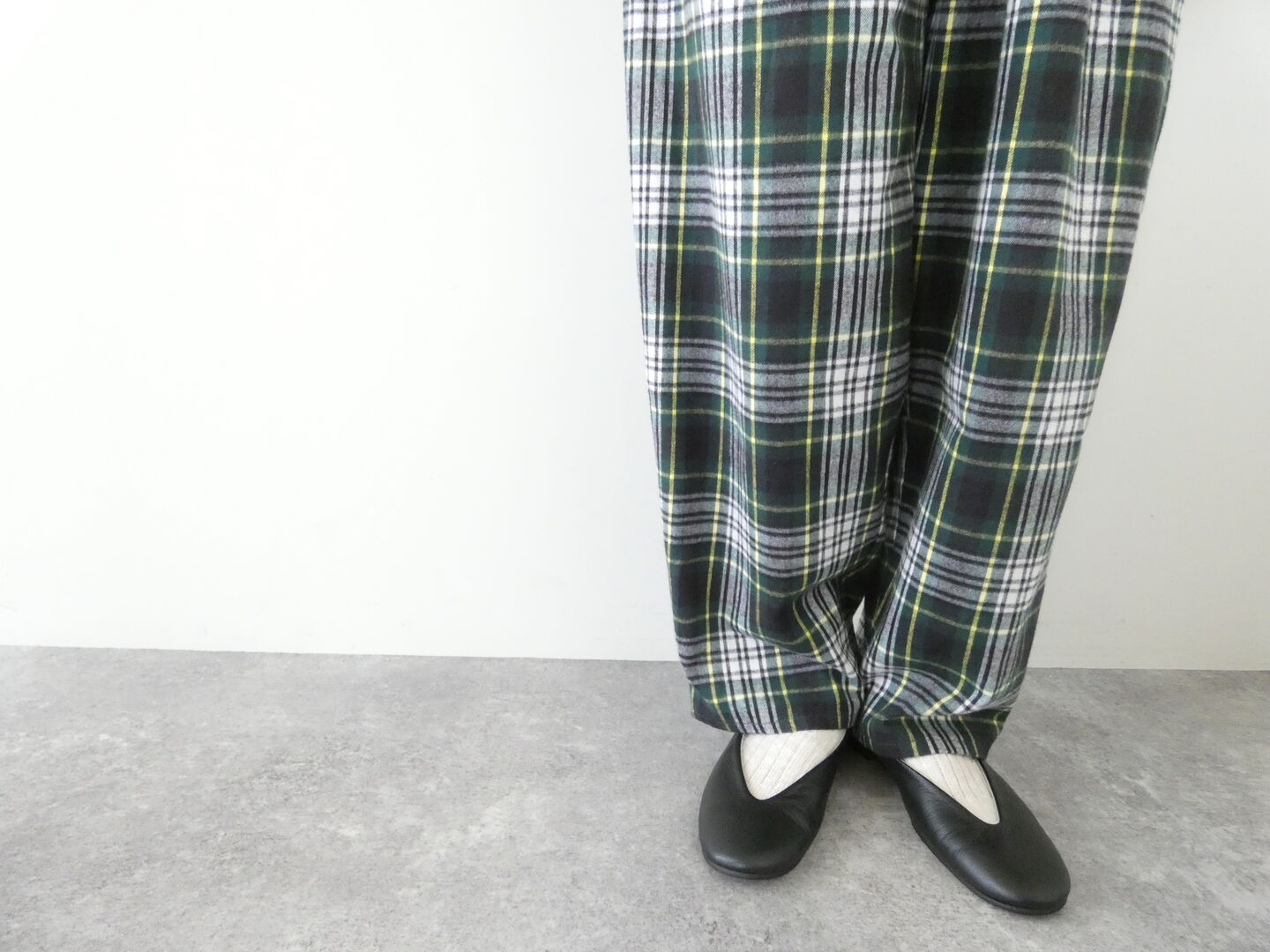 SSC 30/2シャギーチェックサルエル風パンツの商品画像9