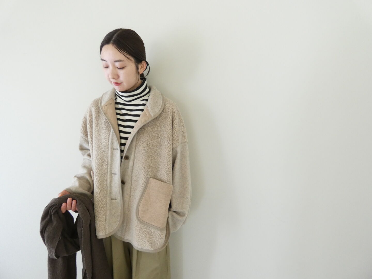 tumugu(ツムグ) ジェシーボア×フリースジャケットの商品画像3