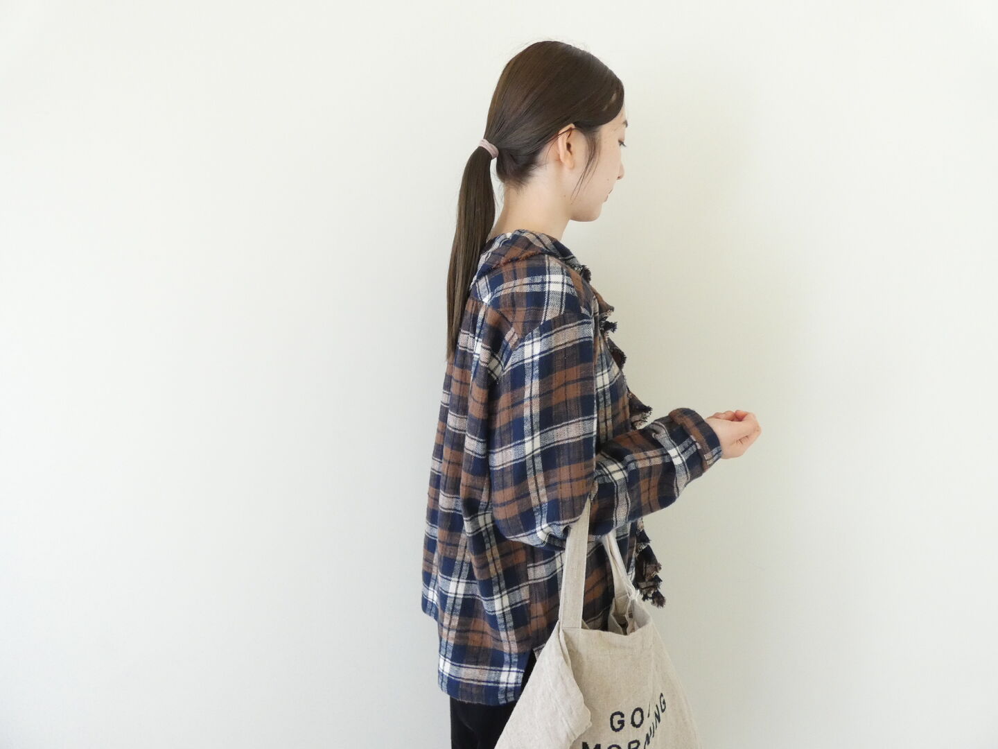 vb ラスティックチェックフリルデザインシャツの商品画像6