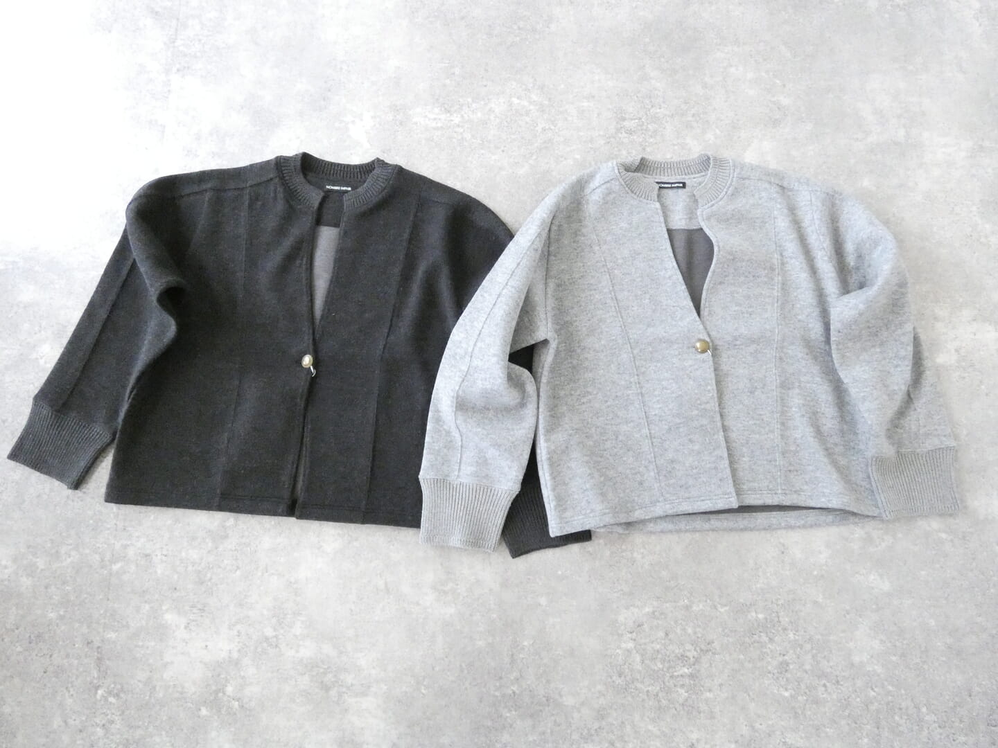 NOMBRE IMPAIR(ノンブルアンペール) ダブルフェイスカットリブ付ショートジャケットの商品画像2