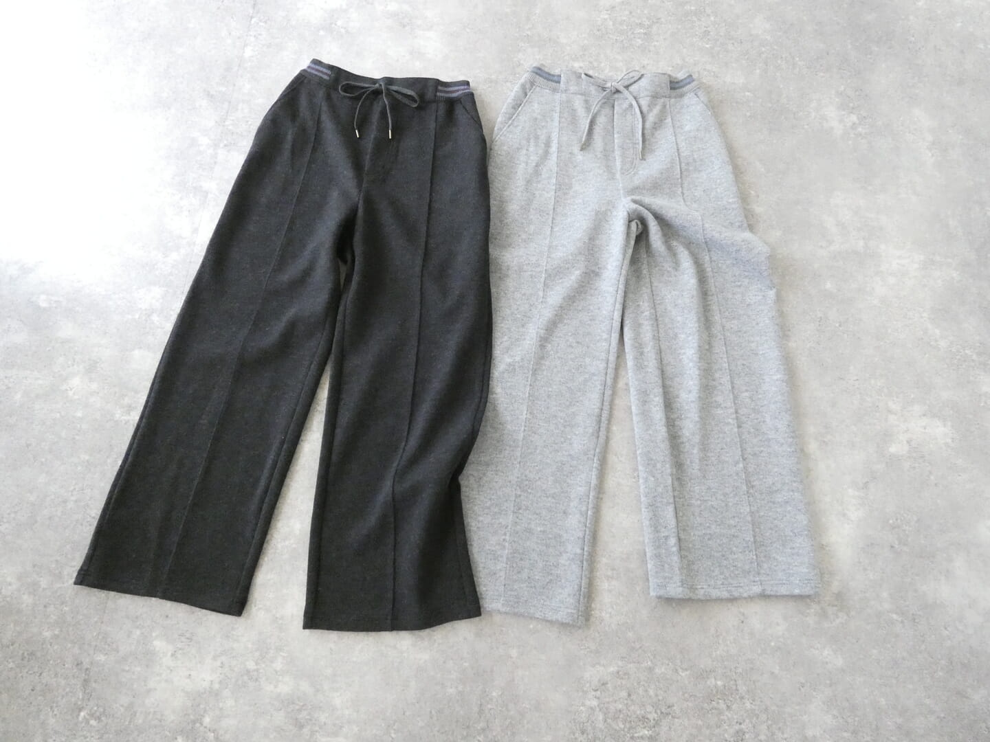 NOMBRE IMPAIR(ノンブルアンペール) ダブルフェイスカットリブボーダーパンツの商品画像2