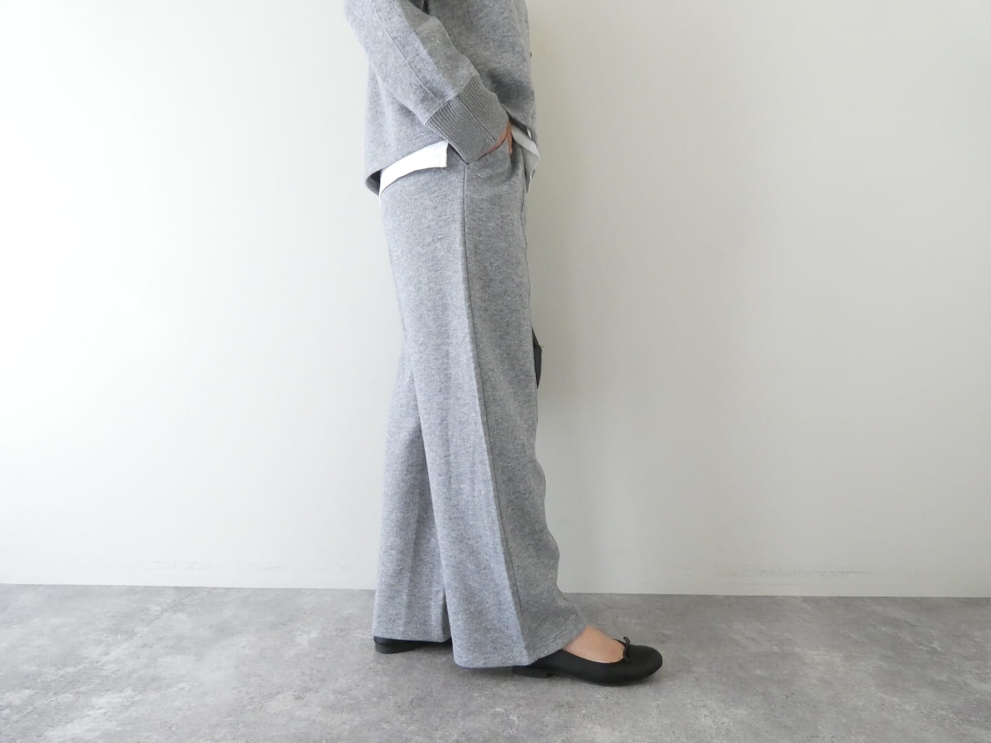 NOMBRE IMPAIR(ノンブルアンペール) ダブルフェイスカットリブボーダーパンツの商品画像8