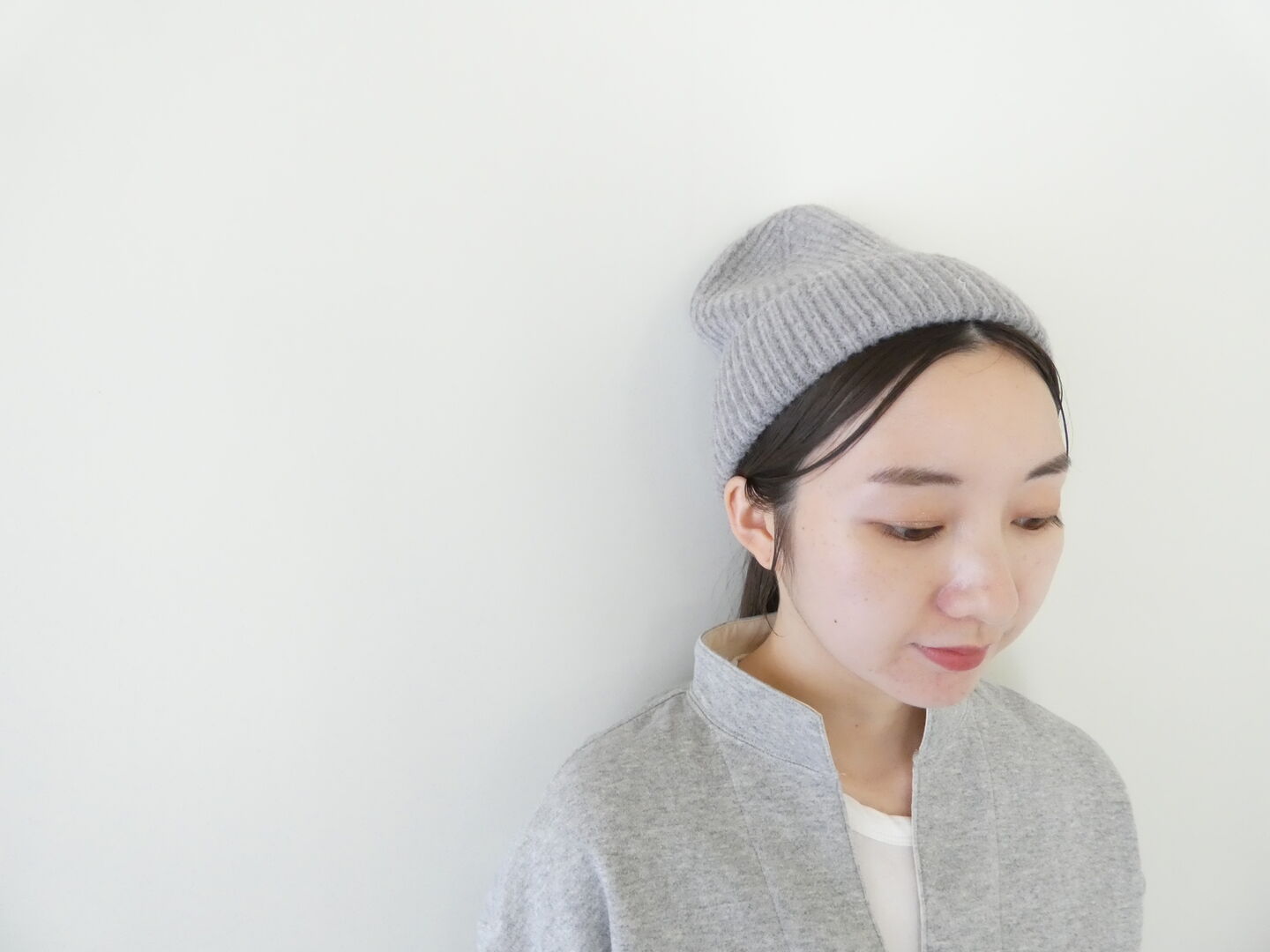 shs リューズニットバックリボンのリブニットキャップの商品画像3