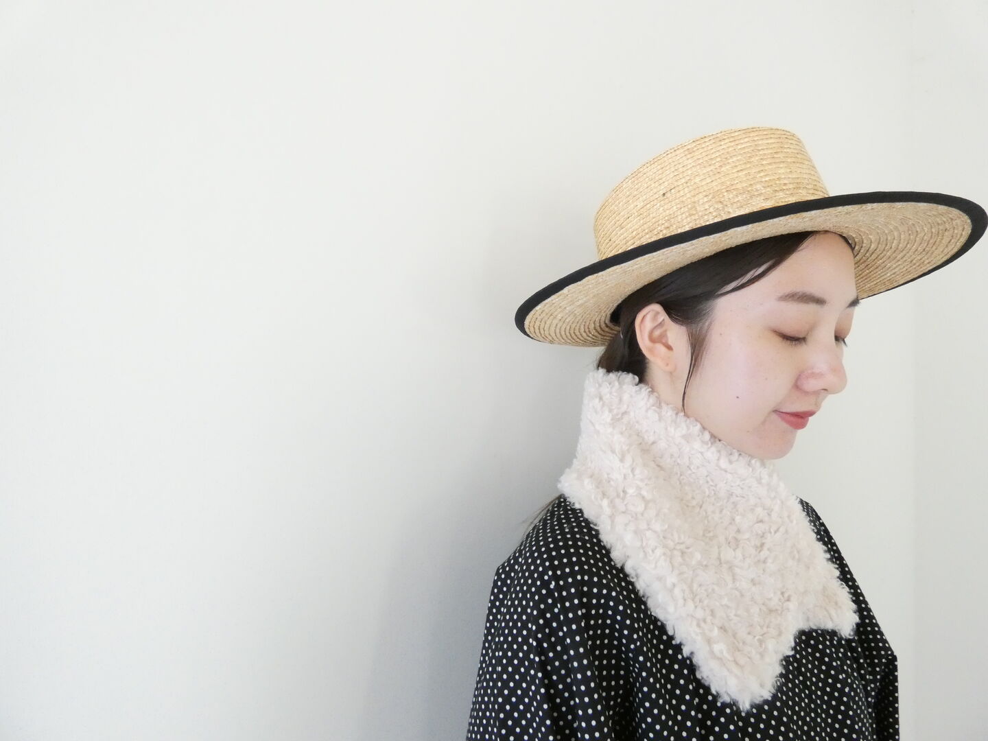shs 素材感が楽しいリバーシブルカールボアマフラーの商品画像3