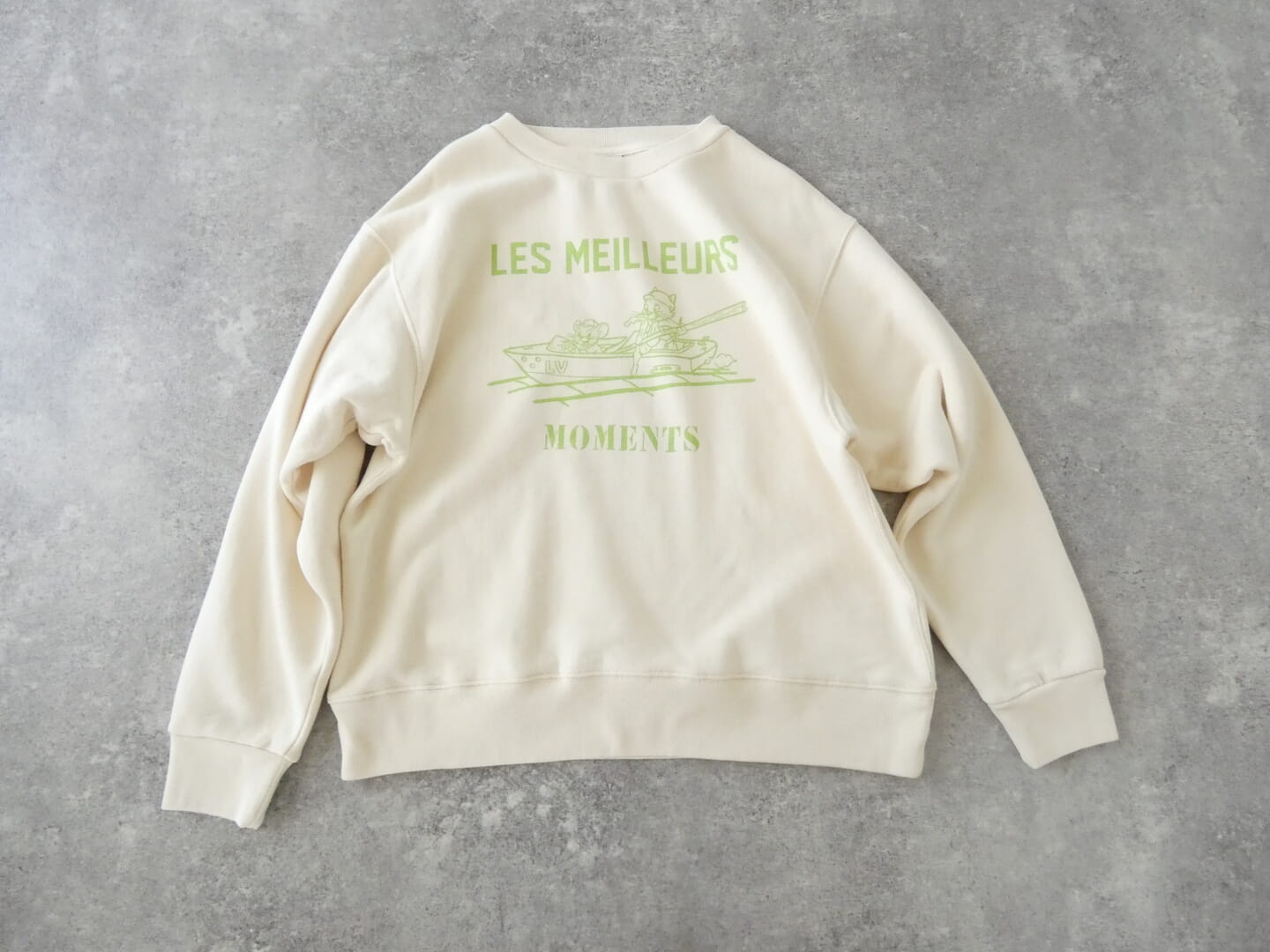 SOUFFLE 裏微起毛BASICプリントスウェット LES MEILLEURS MOMENTSの商品画像2
